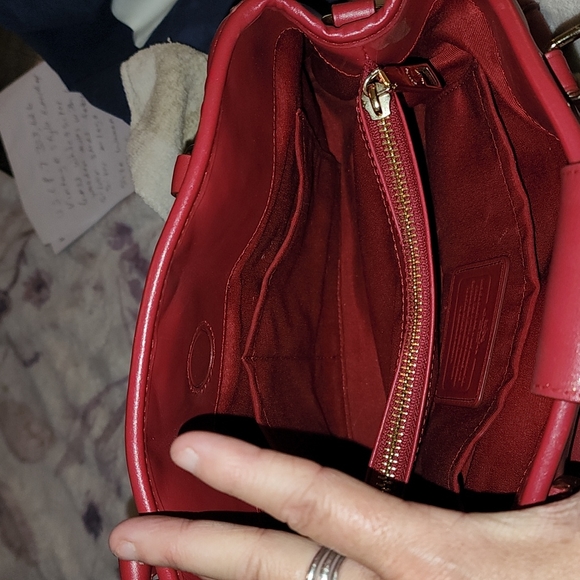 Coach Margot satchel/ Small  matching color Coach wallet/ ID /key chain - Picture 5 of 16